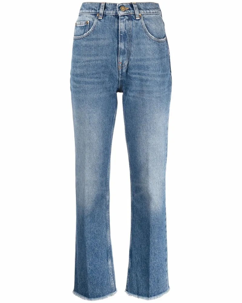 Golden Goose Golden W's Cropped Flare Gwp00843p00062150100 Blau