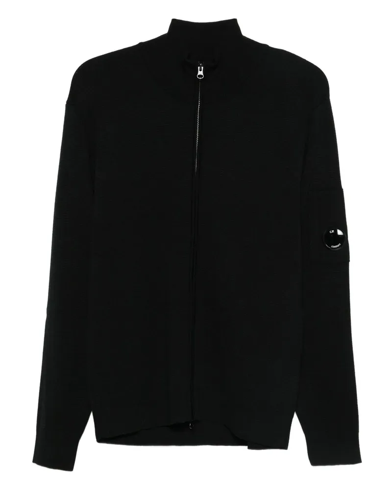 C.P. Company Knitwear Cardigan in re Wool Schwarz