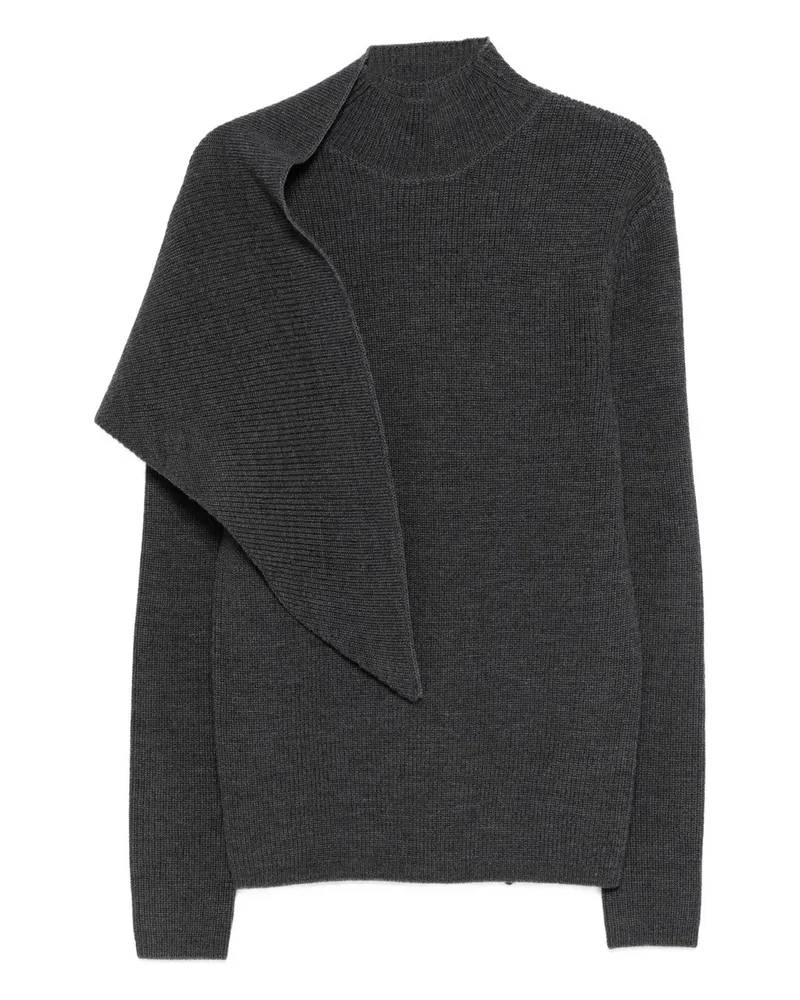 Entire Studios Wrap Sweater Ash Grau