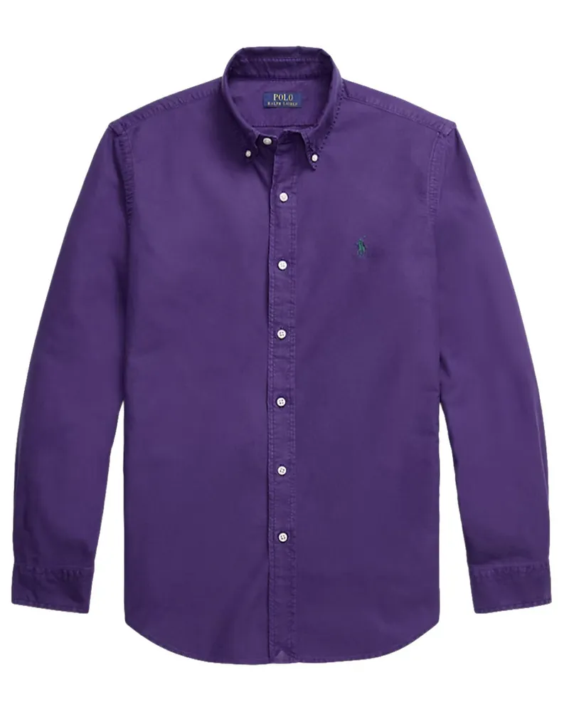 Ralph Lauren Custom Fit Garment-dyed Oxford Shirt 710805564523 Violett