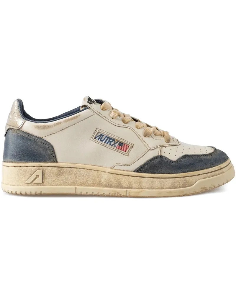 AUTRY Sup Vint Low Man Leat/suede Weiß