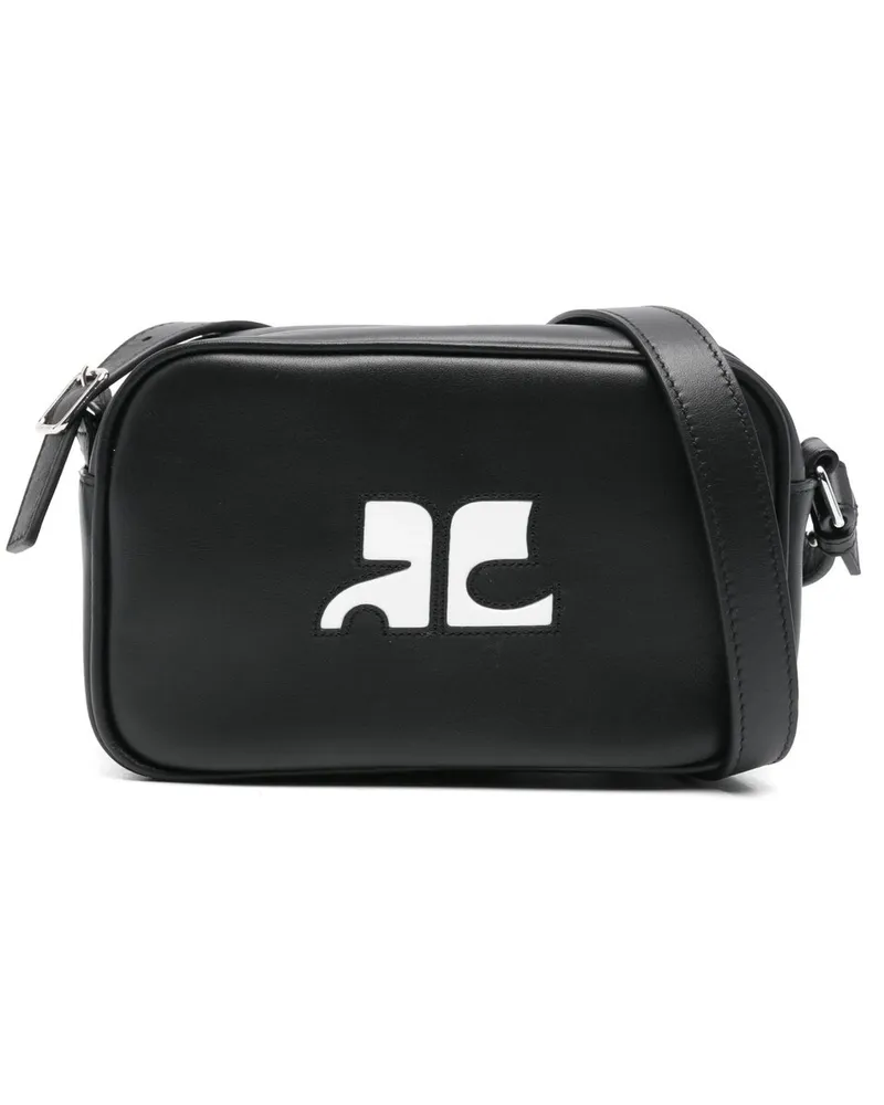Courrèges Reedition Camera Bag Schwarz