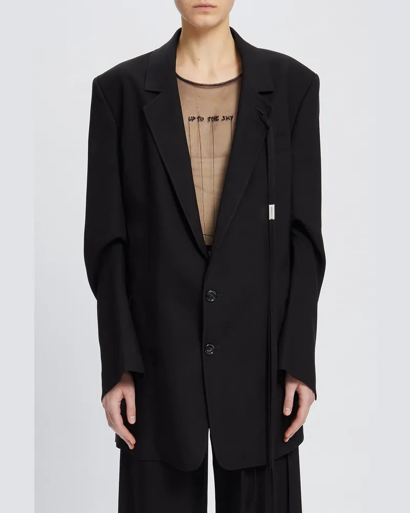 Ann Demeulemeester Agnes High Comfort Tailored Jacket Schwarz