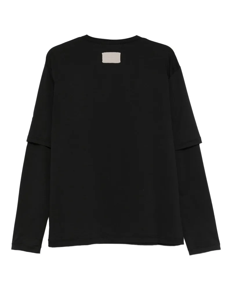 Aya Muse Double Layer T-shirt Schwarz