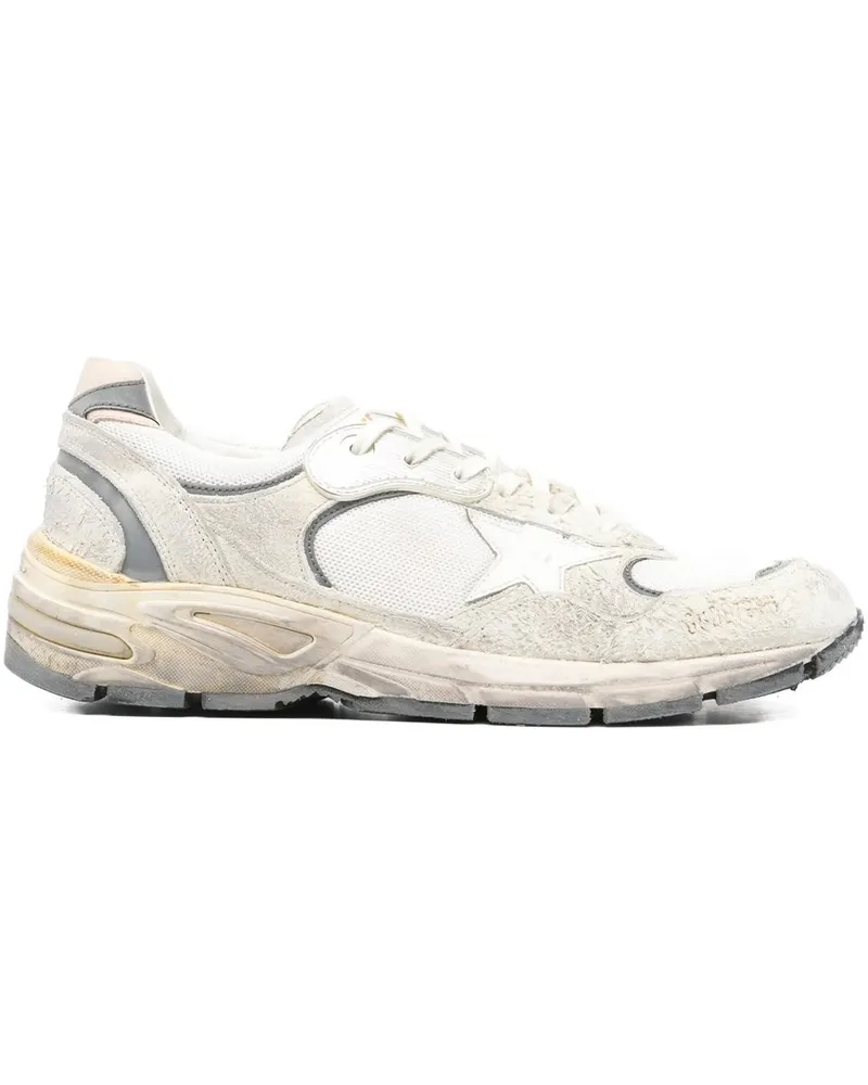 Golden Goose Running Dad New Net And Suede Upper Leather Star And Heel Suede Spur Mehrfarbig