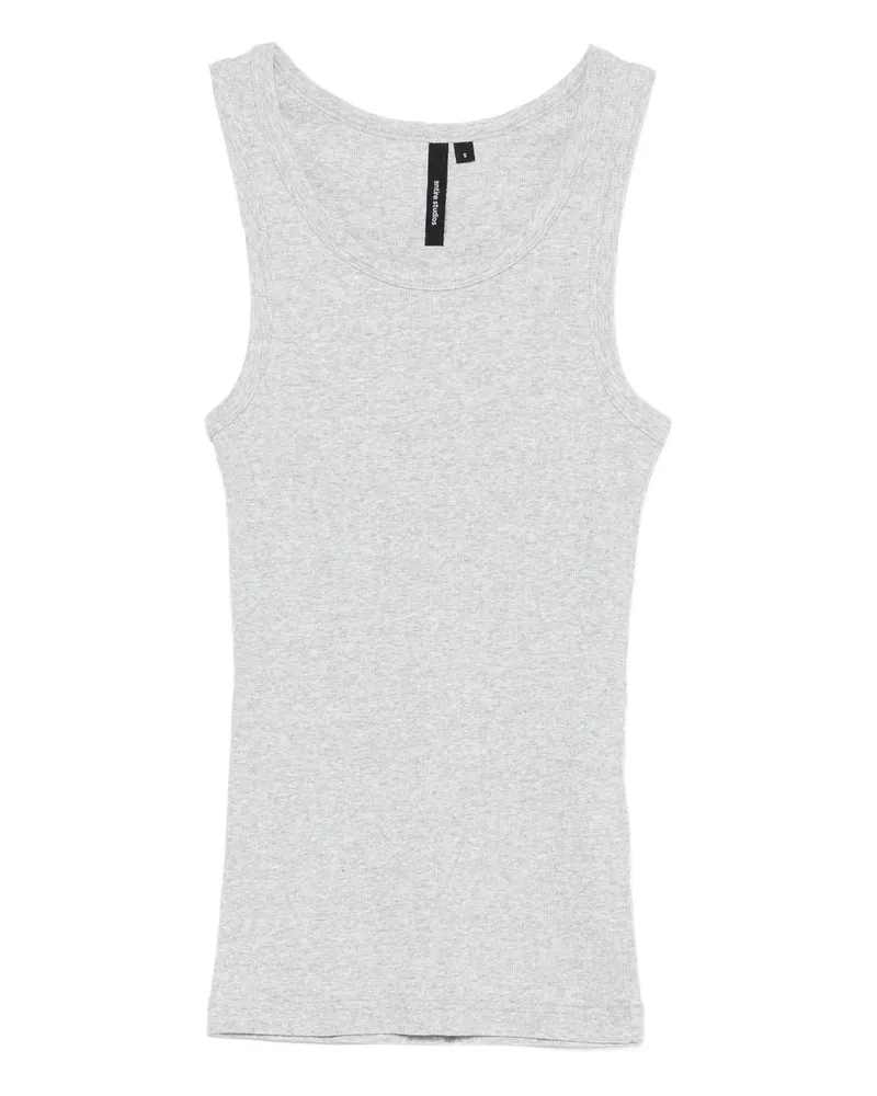 Entire Studios Rib Tank Silver Silber