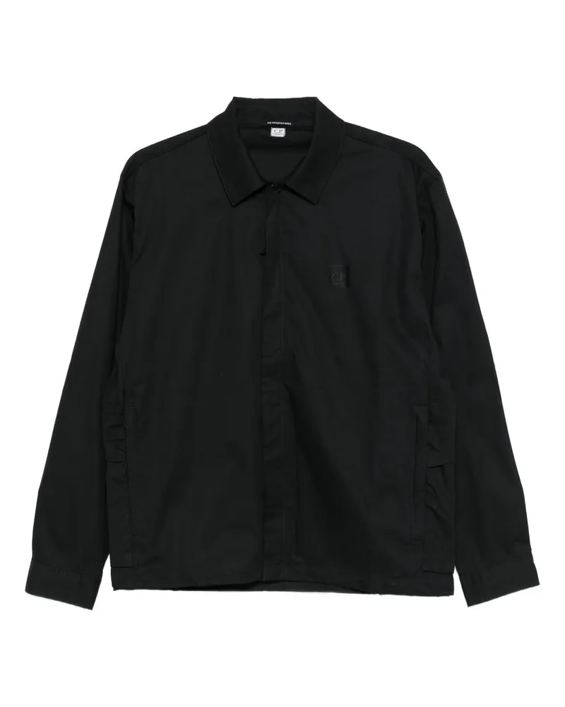 C.P. Company Overshirt in Gabardine Schwarz