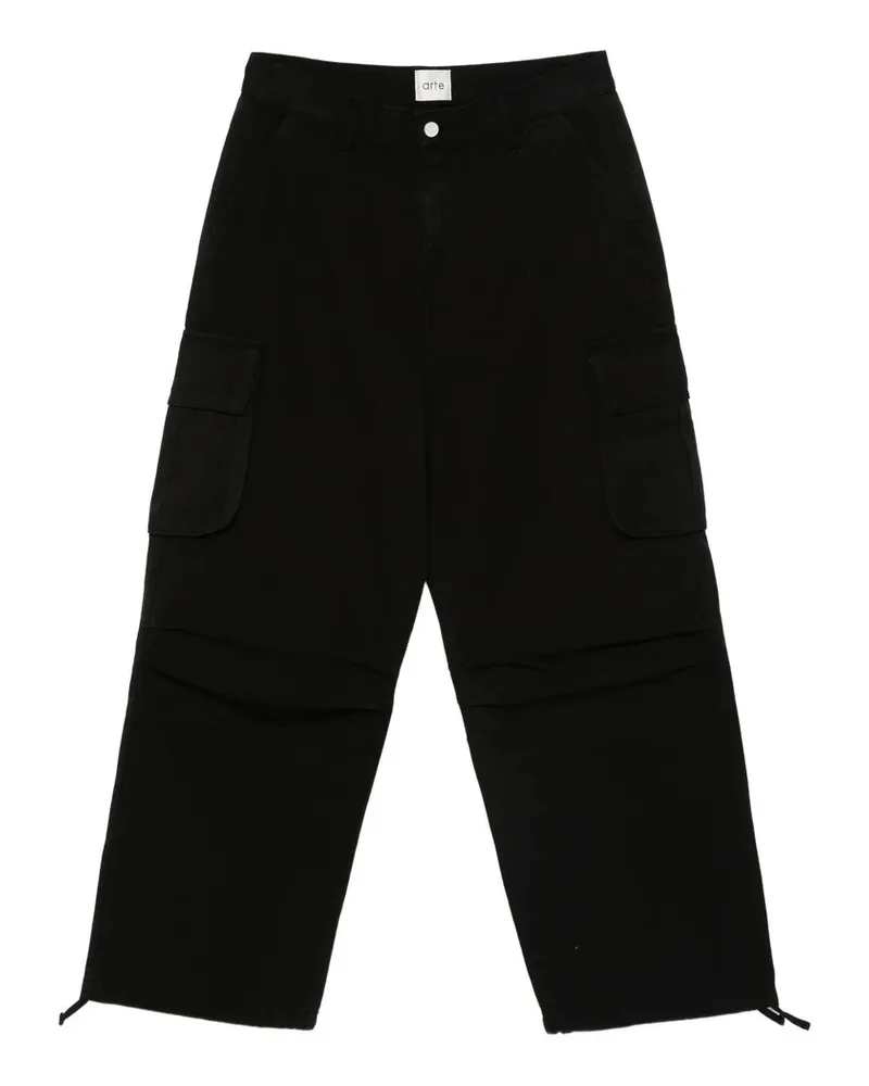 Arte Antwerp Cargo Ribstop Pants Schwarz