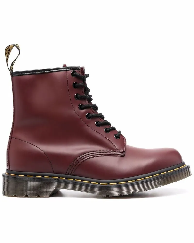 Dr.Martens 1460 Glatte Stiefeletten Rot