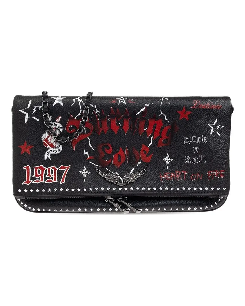 Zadig & Voltaire Rock Grained Leather Punk Mehrfarbig