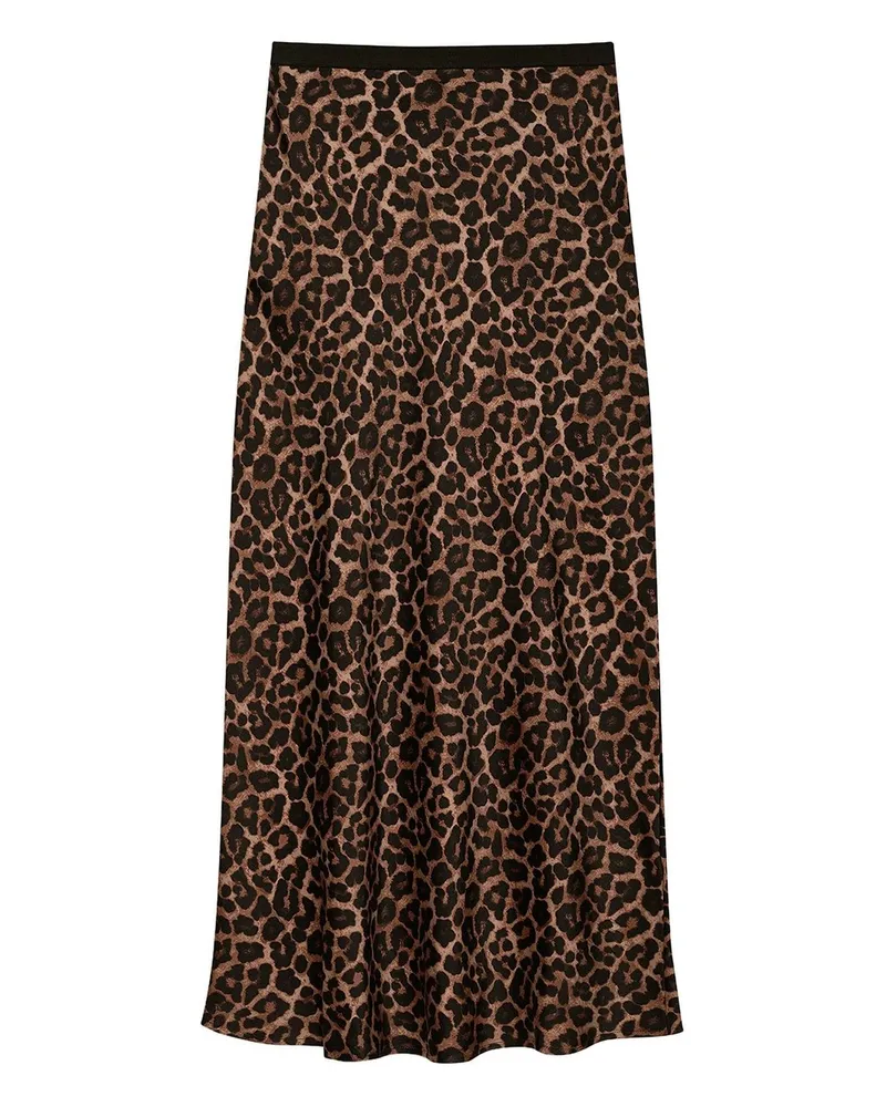 Anine Bing Printed Bar Silk Skirt Mehrfarbig