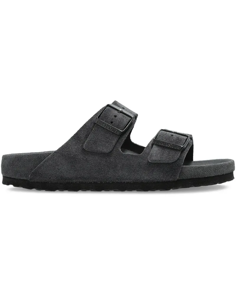 Birkenstock Arizona Exquisite Allover Charcoal, Suede Leather Grau