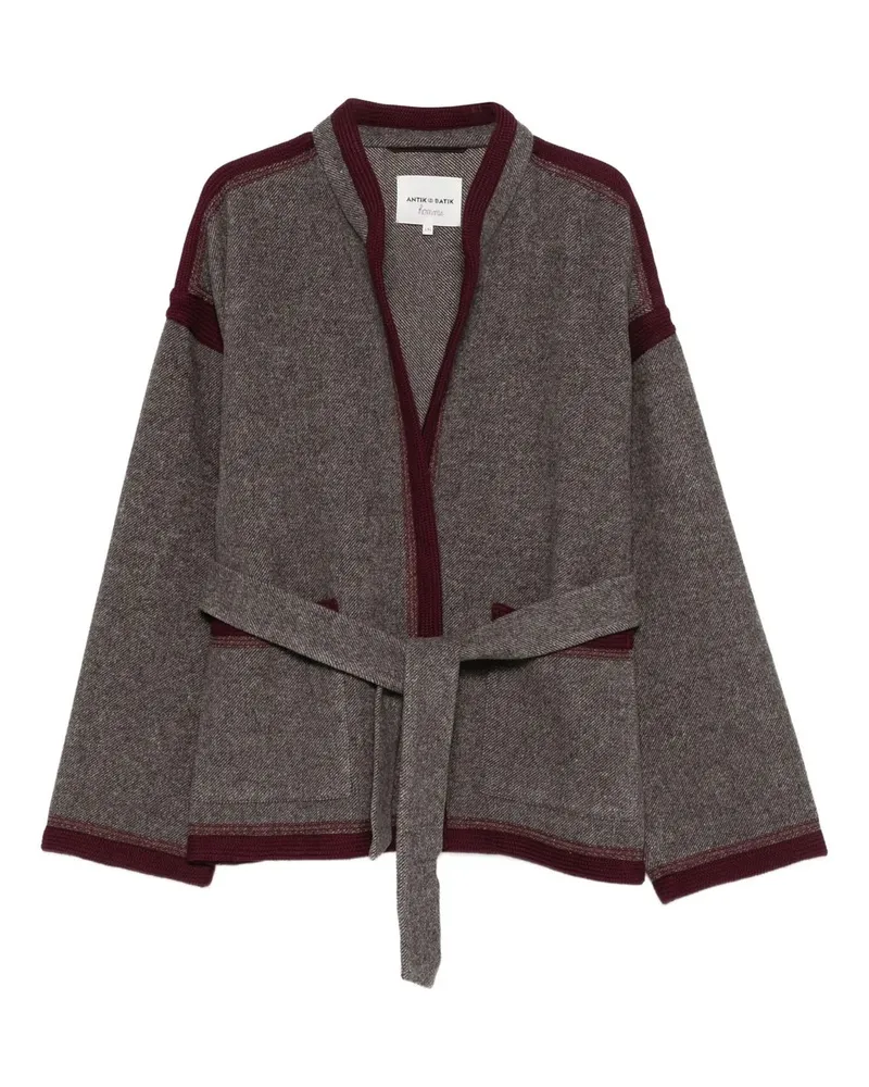 Antik Batik Will Kimono Men Grau