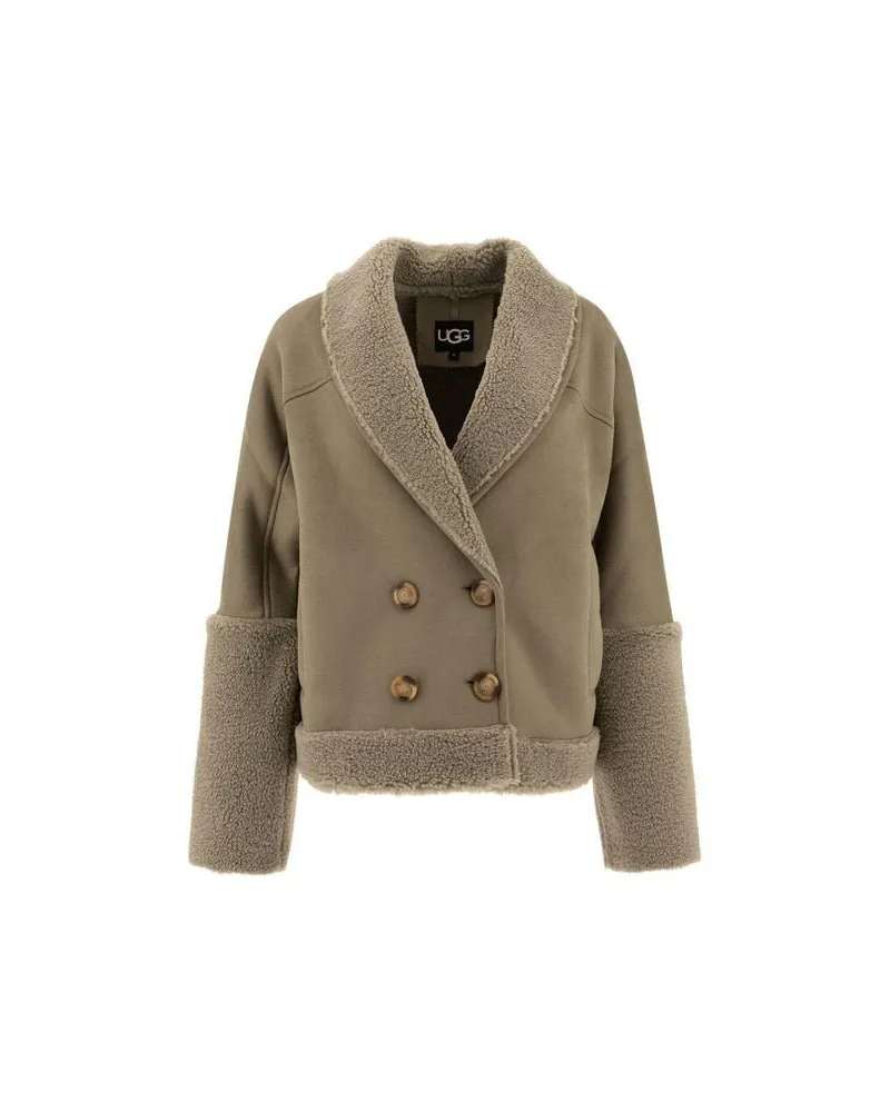UGG w Mindy Luxefluff Jacke 1158691 Grün
