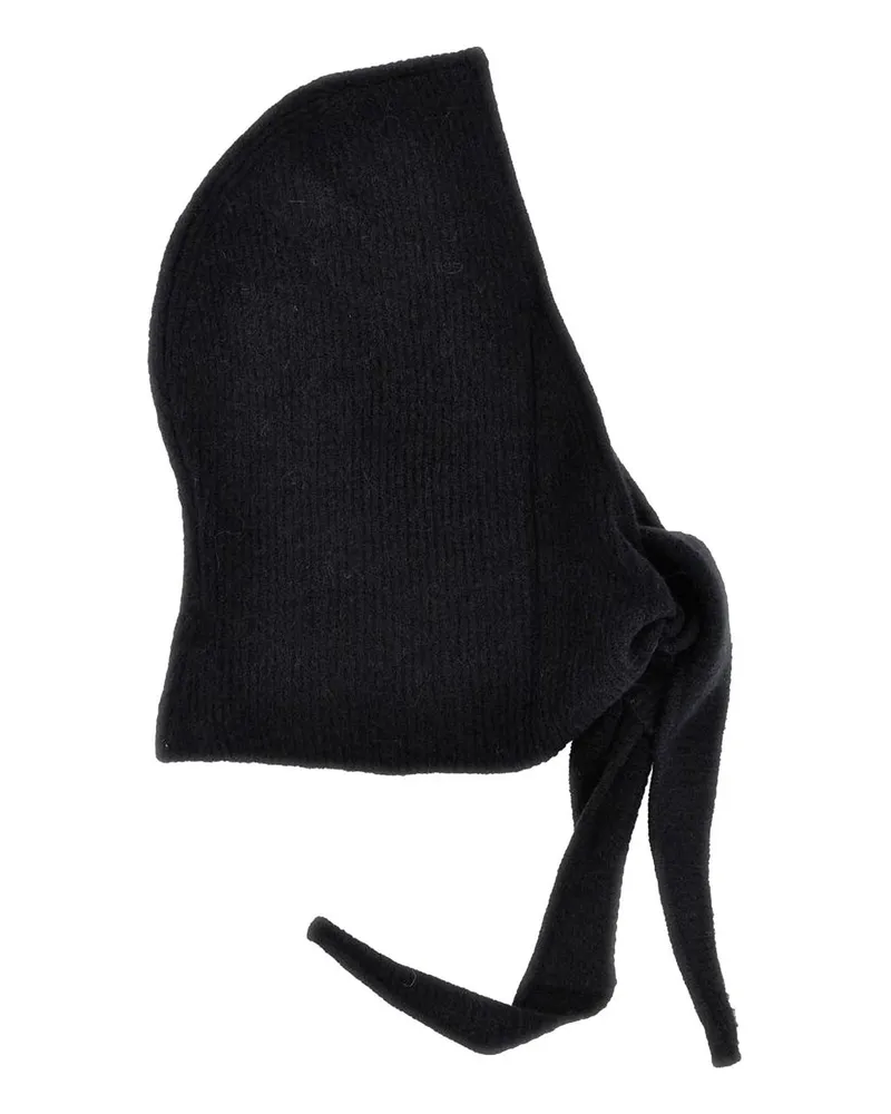 Ganni Soft Wool Balaclava Schwarz