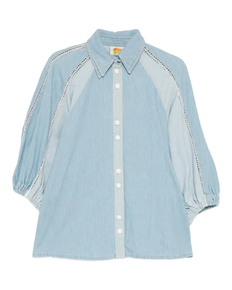 FARM Rio Bicolor Shirt Blau