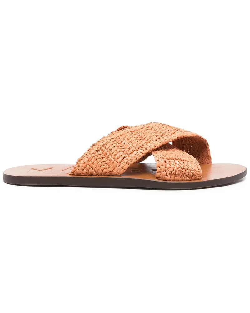Manebí Leather Sandals Braun