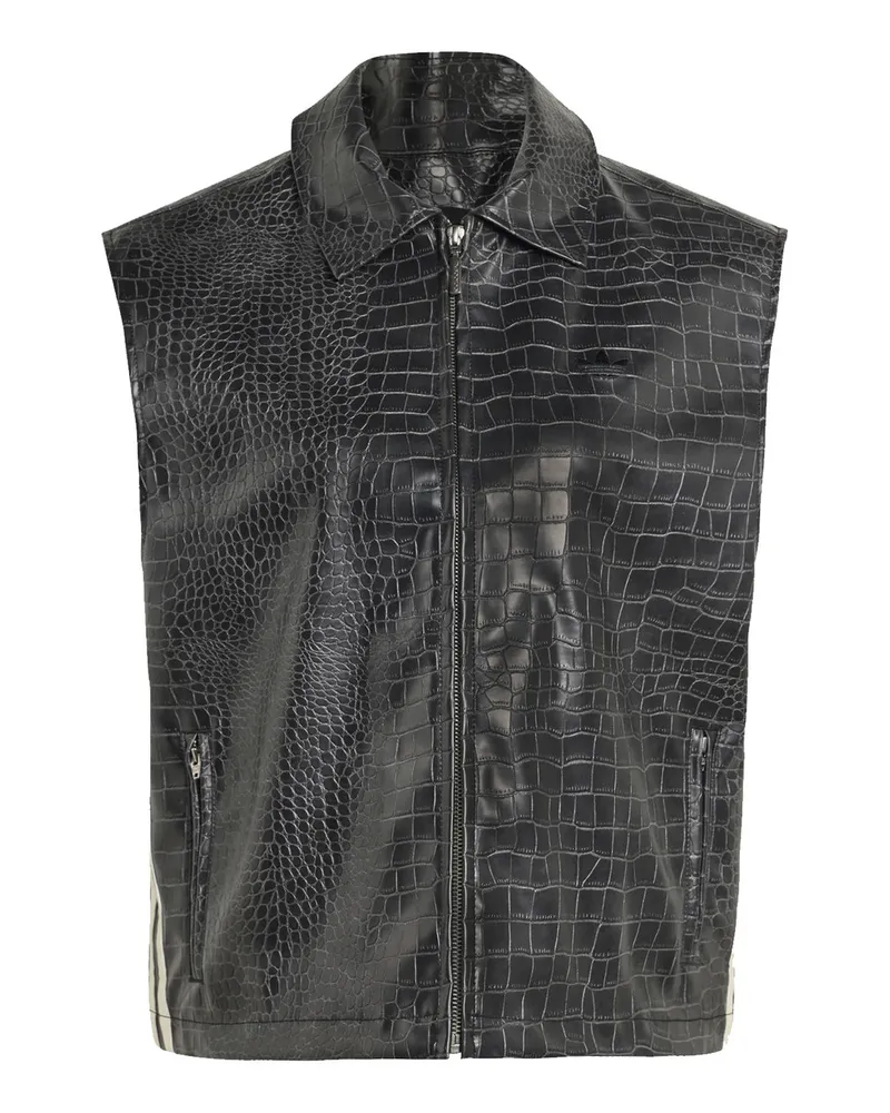 adidas Leather Vest Nero Schwarz