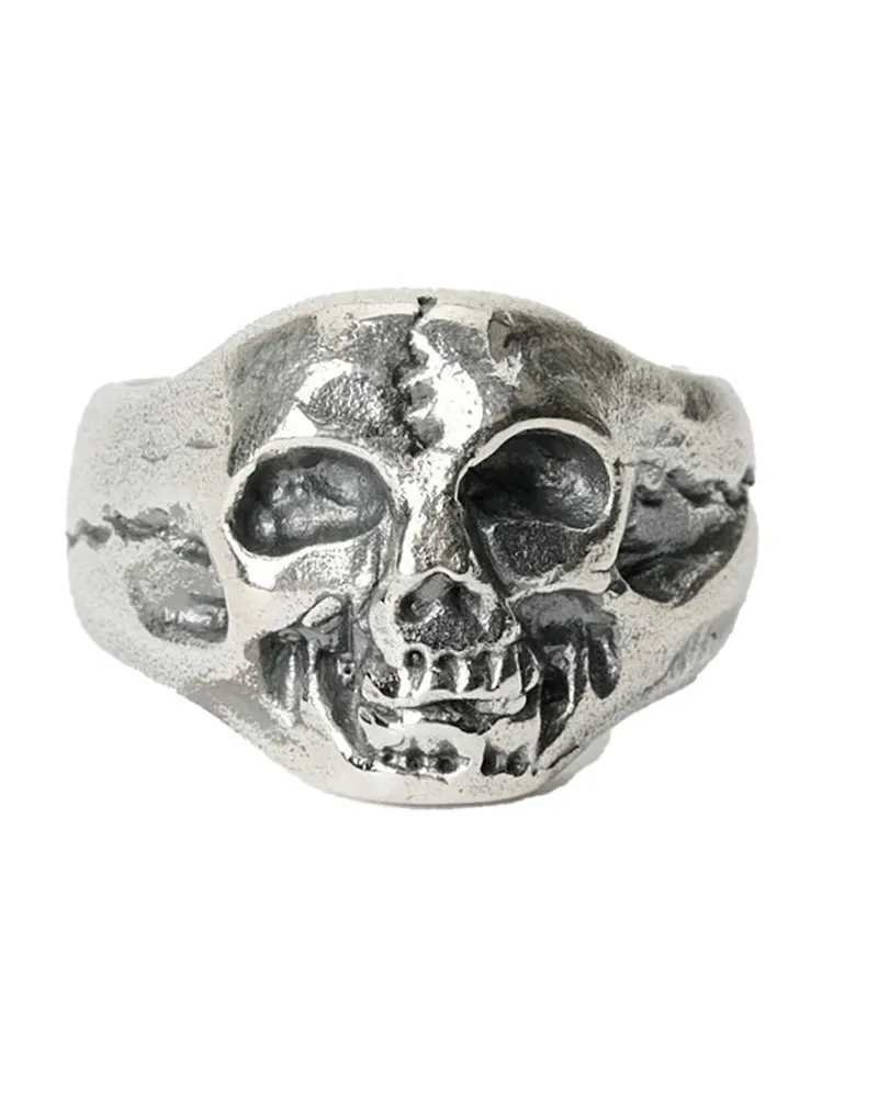 Our Legacy Anello Cranium Argento Orange