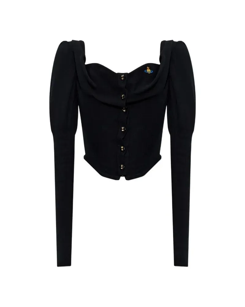 Vivienne Westwood Bea Corset Cardi Schwarz