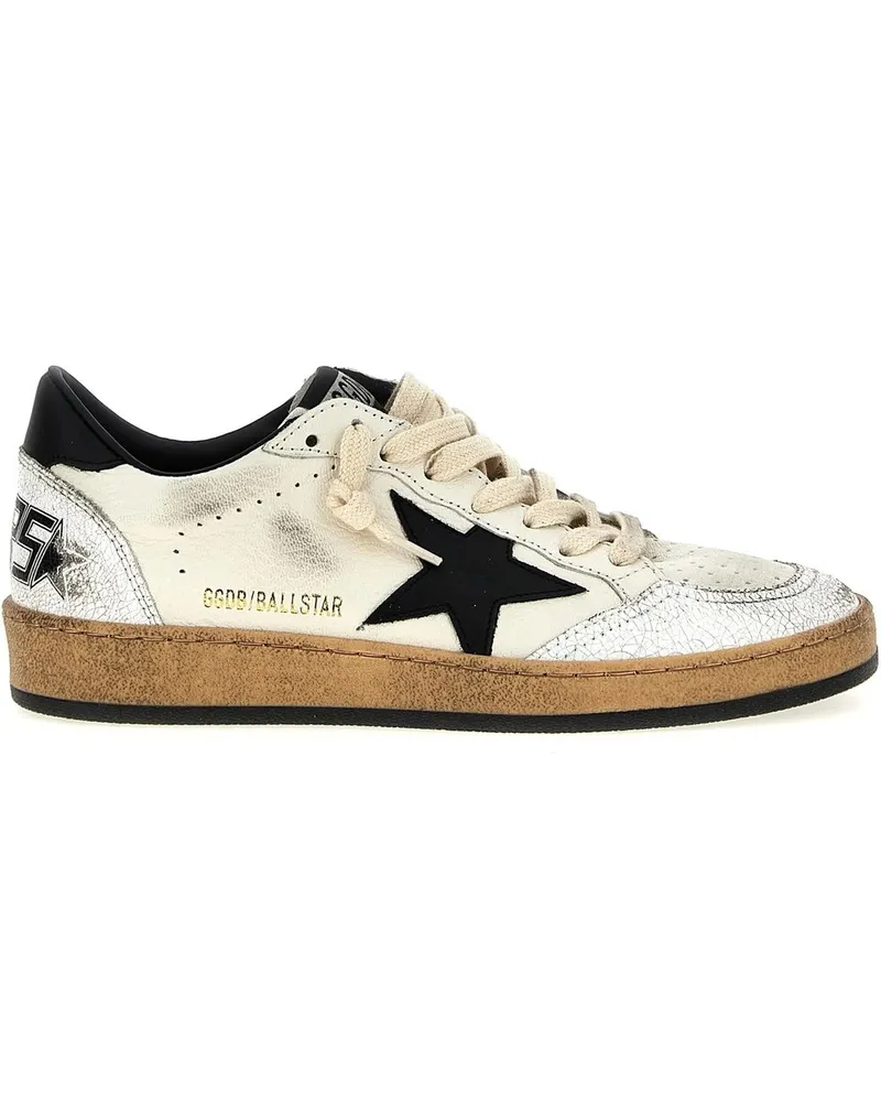 Golden Goose Ballstar Nappa Upper Leather Star And Heel Crack Toe And Spur Mehrfarbig