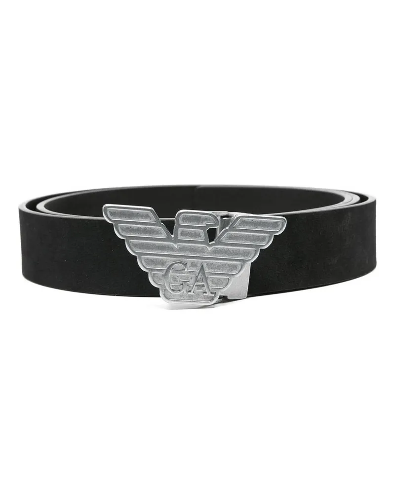 Emporio Armani Plate Belt Schwarz