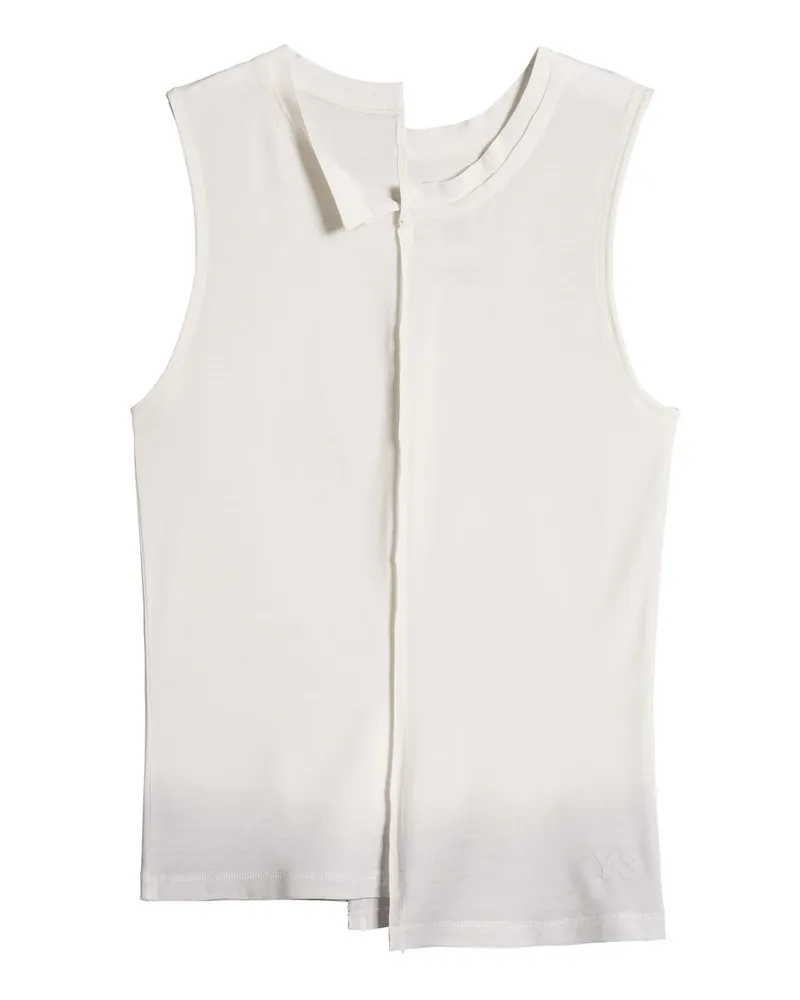 Y-3 Knit Tank Bianco Weiß