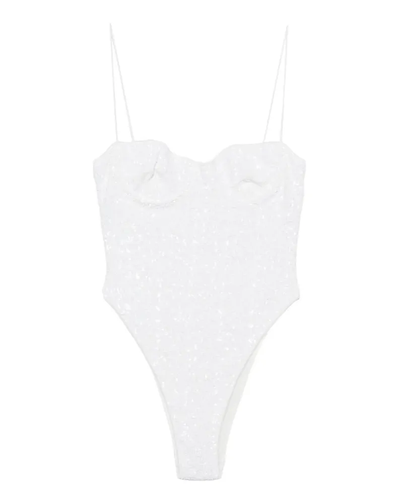 Oséree Paillettes Balconette Maillot Grau