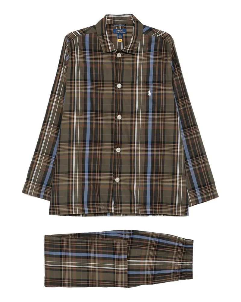 Ralph Lauren Long Sleeve pj Set Sleep Braun