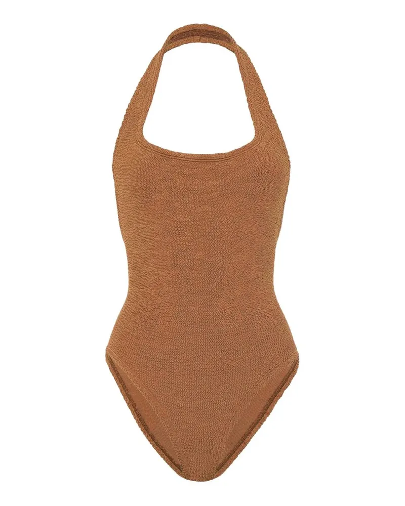Hunza G Sandy Swim Crinkle Beige