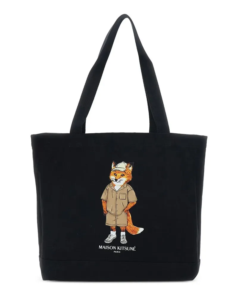 Kitsuné Dressed Fox  Tote Schwarz
