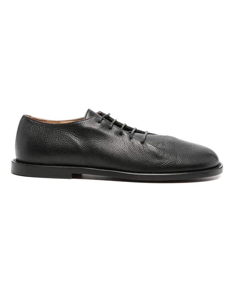 PAURA Paride Lace up Leather Schwarz
