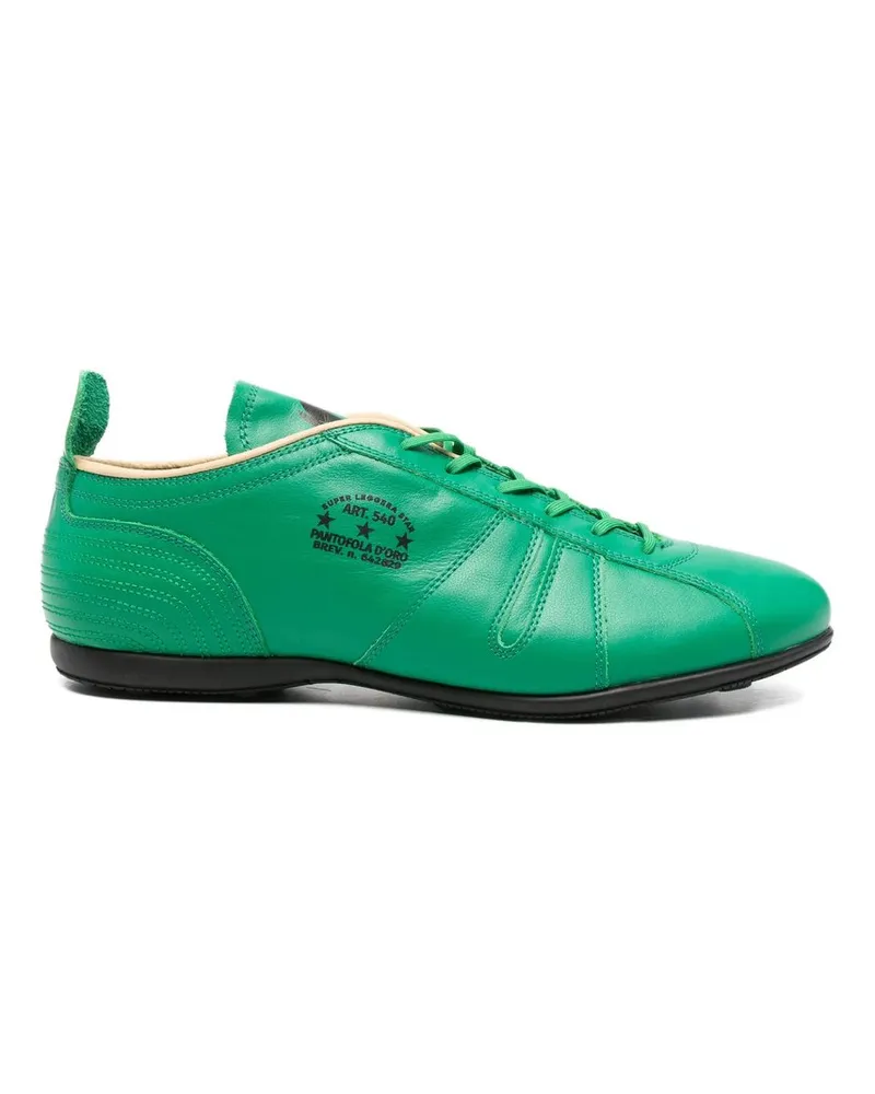 Pantofola d´Oro 540 Suola Vibram Nera Vitello Grün