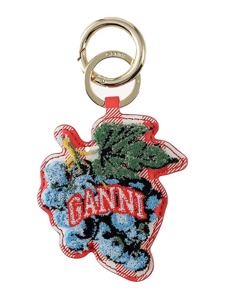Ganni Grape Keyring Rot