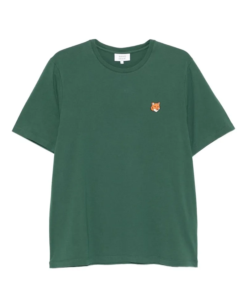 Kitsuné Fox Head Regular Tee-shirt Grün