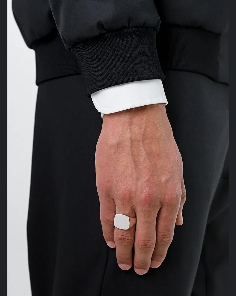 Tom Wood Polierter Ring Grau