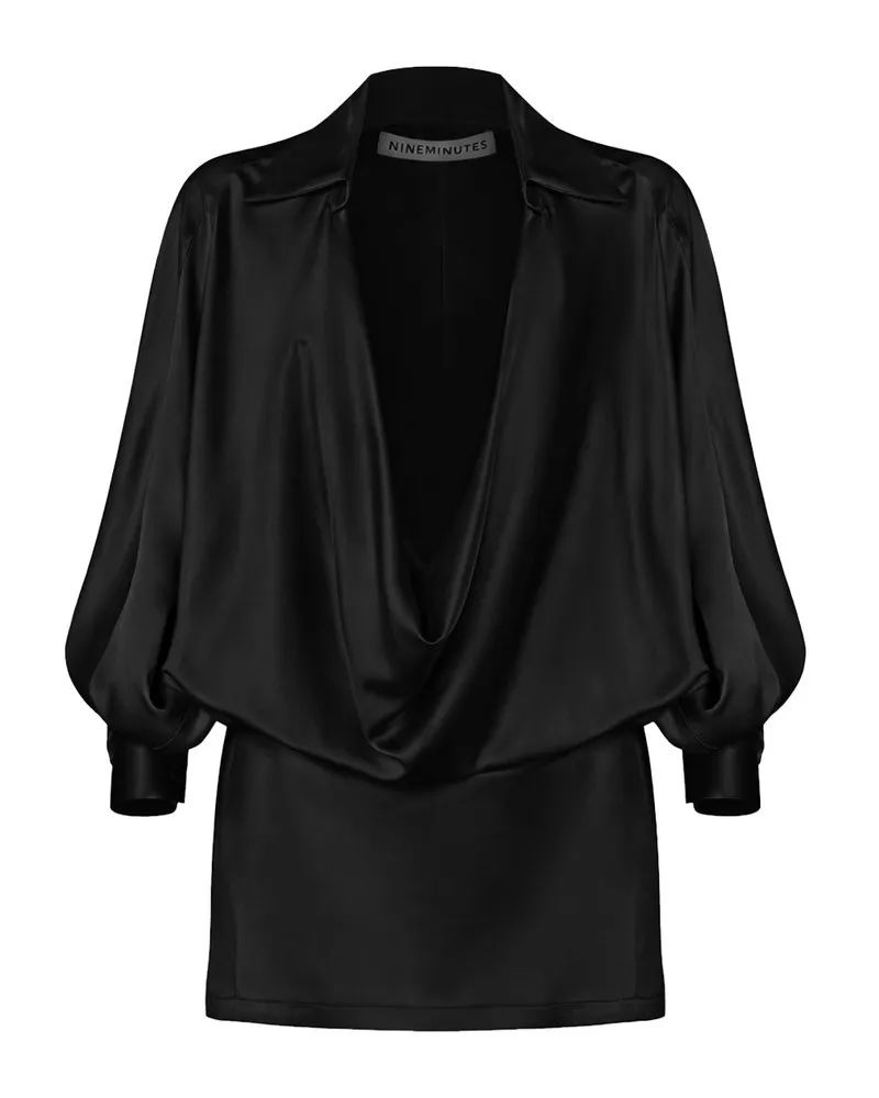 NINEMINUTES Dress Schwarz