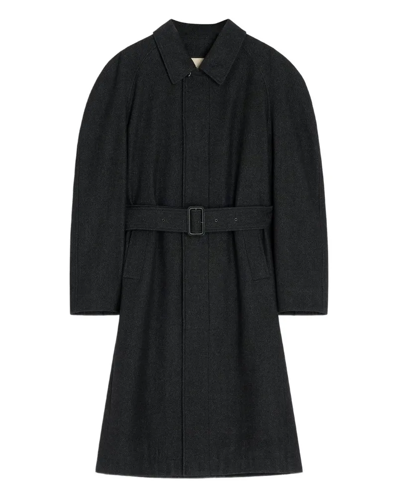 Christophe Lemaire Raglan Sleeve Coat Schwarz