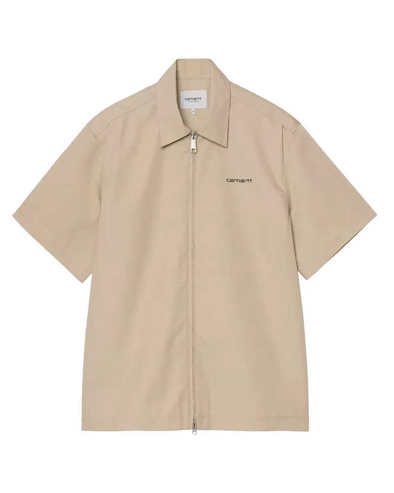 Carhartt WIP Postal Zip Shirt Beige