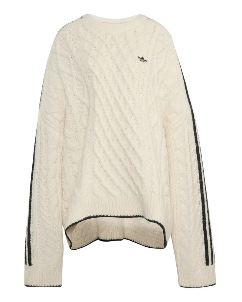 adidas Cableknit Bianco Weiß