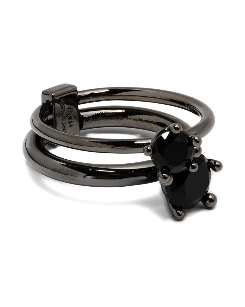 PANCONESI Diamanti Solar Ring Schwarz