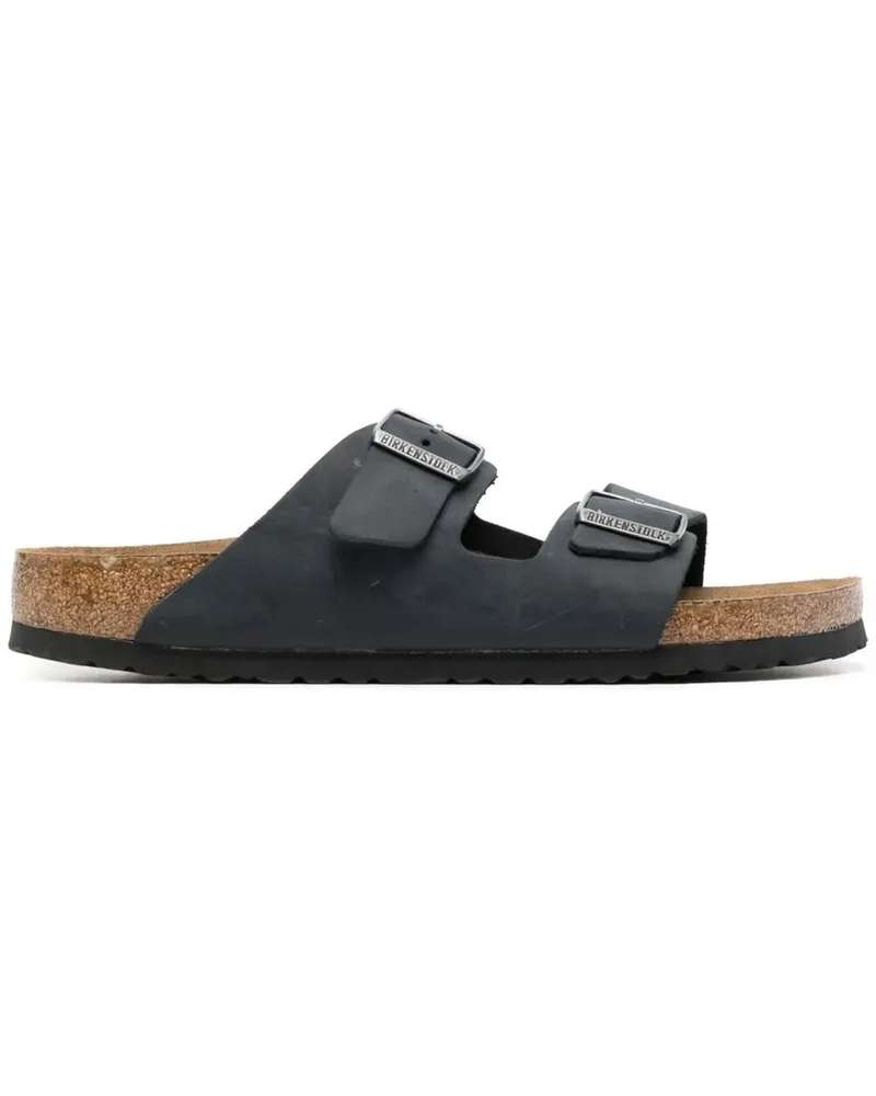 Birkenstock Arizona Sfb Black, Oiled Leather Schwarz