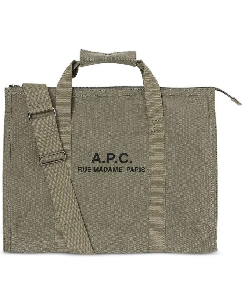 A.P.C. Gym Bag Recuperation Grün