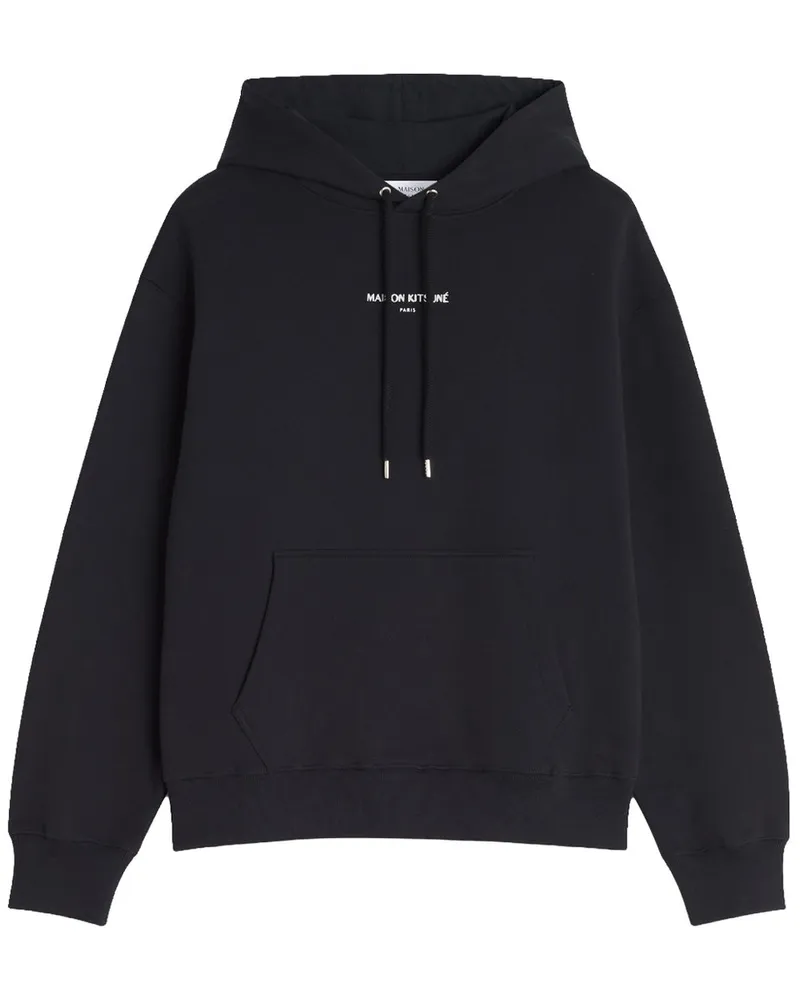 Kitsuné Comfort Hoodie Mrmjh06km0341 Schwarz