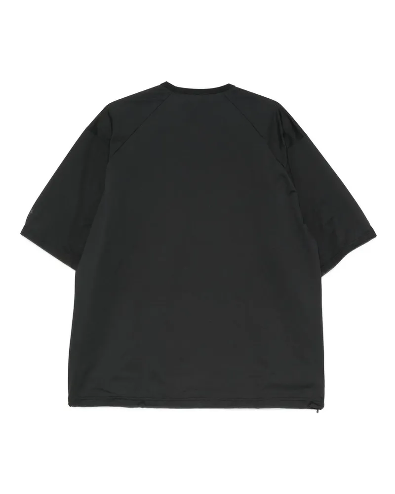 Goldwin High Gauge Shirring T-shirt Schwarz
