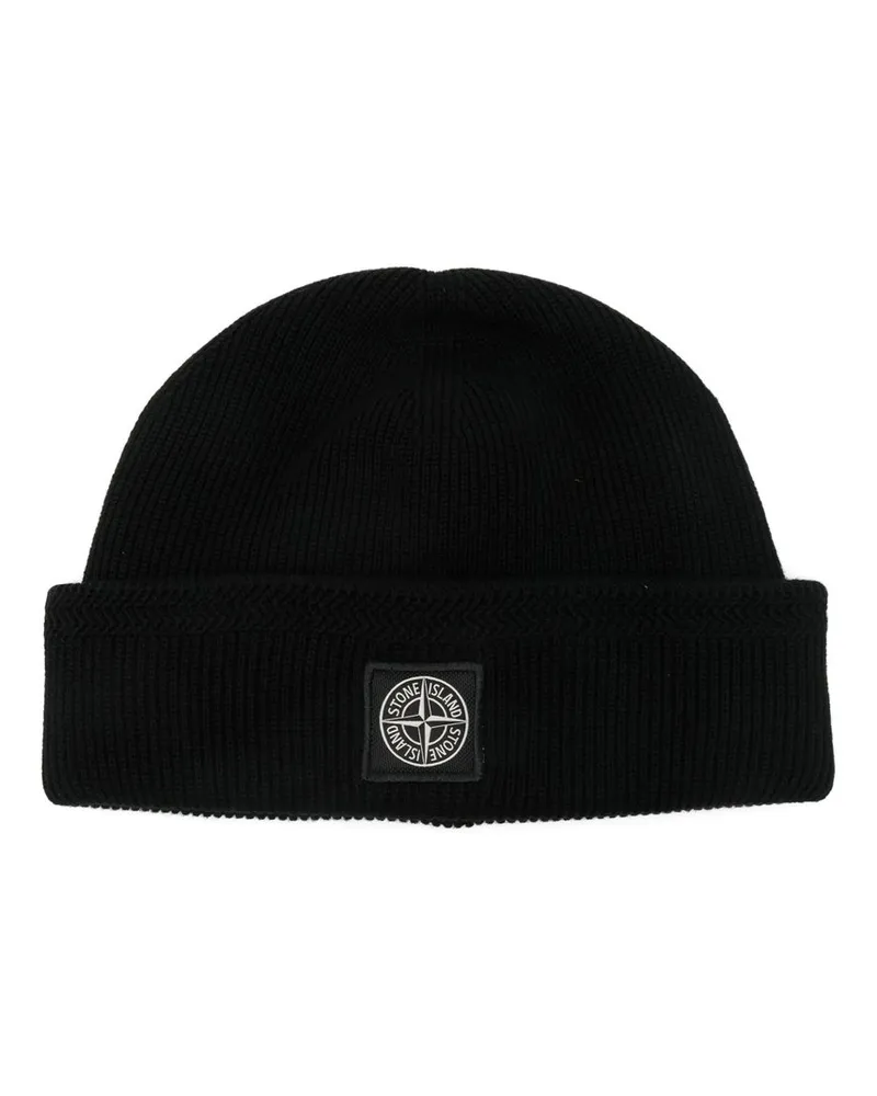 Stone Island Beanie Schwarz