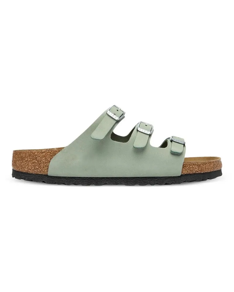 Birkenstock Florida Pure Sage, Nubuck Leather Grau