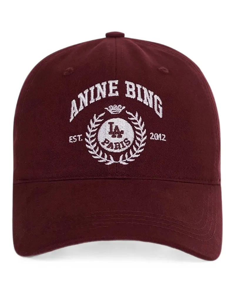 Anine Bing Jeremy Baseball Collegiate Cap - Fig Rot