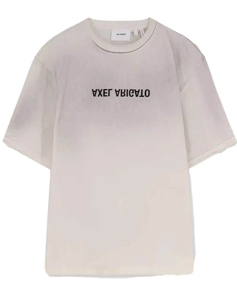 Axel Arigato Distort Spray T-shirt Bianco Weiß