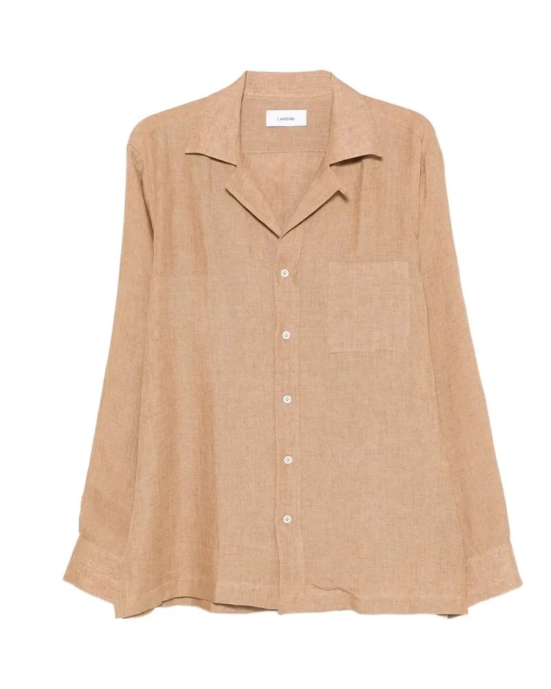 LARDINI Camicia Uomo Ricerca Braun